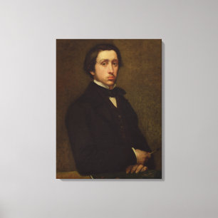 Lienzo Autorretrato de Edgar Degas el , 1855