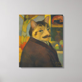 Lienzo Autorretrato de Paul Gauguin como gato