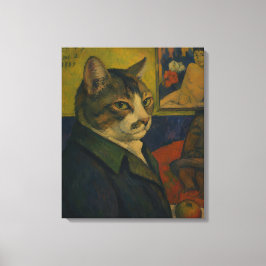 Lienzo Autorretrato de Paul Gauguin Vol. 2 como un gato