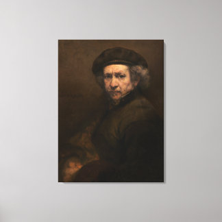 Lienzo Autorretrato de Rembrandt: Pintor de la Edad de Or
