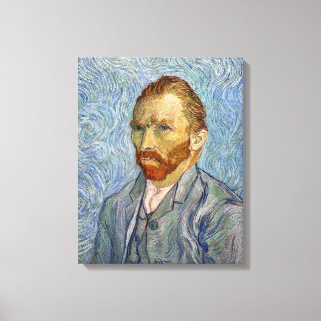 Lienzo Autorretrato de Vincent Van Gogh (Anverso)