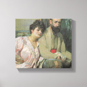 Lienzo Autorretrato del artista y su esposa (Kupka)