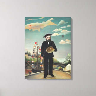 Lienzo Autorretrato Paisaje 1890, Henri Rousseau