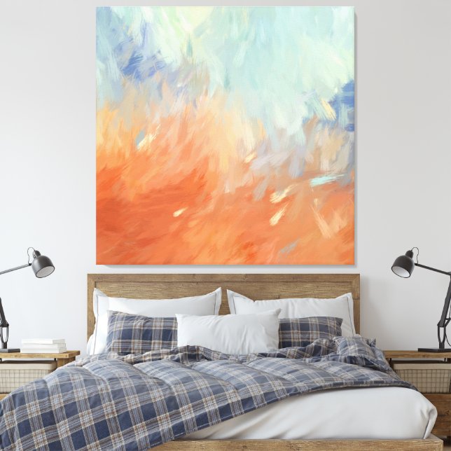 Lienzo Autumn Abstract Brushstrokes (Insitu(Dormitorio))