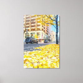 Lienzo Autumn City Street
