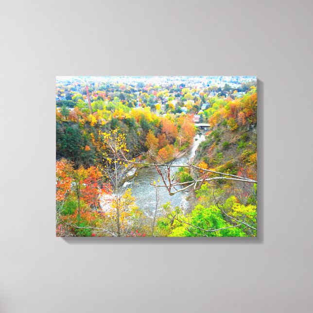 Lienzo AUTUMN EN EL poster DE VALLE (Anverso)