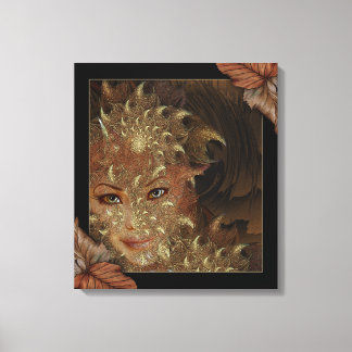 Lienzo Autumn Wood Nymph Wrapped Canvas Art