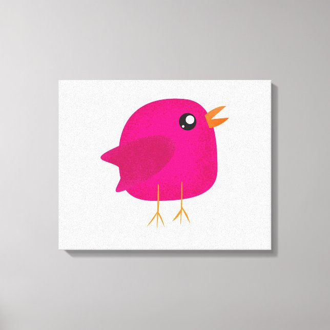 Lienzo Ave adorable de los niños (Anverso)