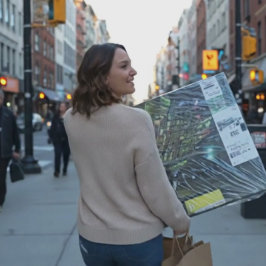 Lienzo Ave Woodward. Detroit