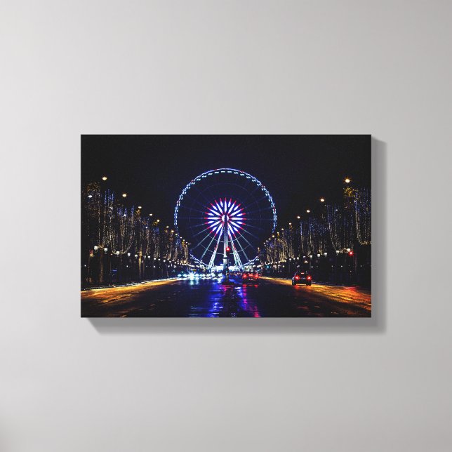 Lienzo Avenida Champs-Elysées (Anverso)