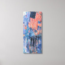 Lienzo Avenida en lluvia por Frederick Childe Hassam