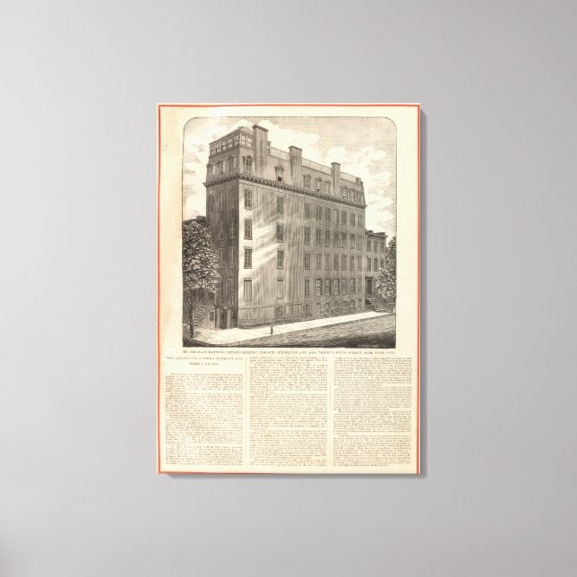 Lienzo Avenida Lexington Baños Turcos y Romanos (Anverso)