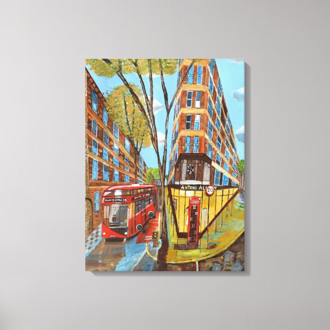 Lienzo Avenida Rosebery de Londres (Anverso)