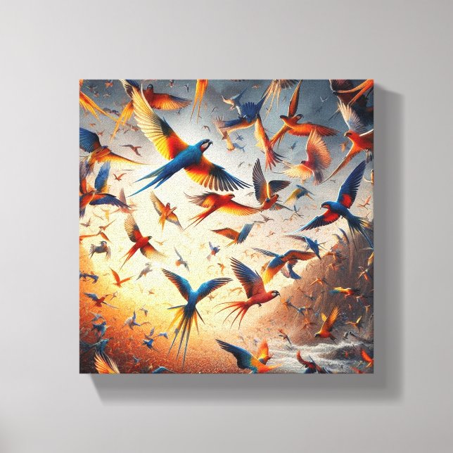 Lienzo Aves Arts (Anverso)