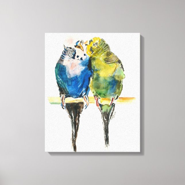 Lienzo Aves de amor (Anverso)