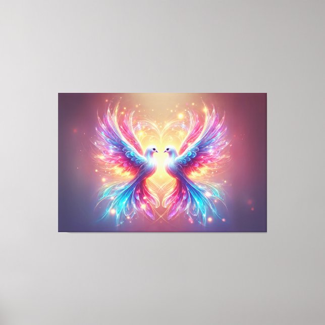 Lienzo Aves de Love Dove (Anverso)