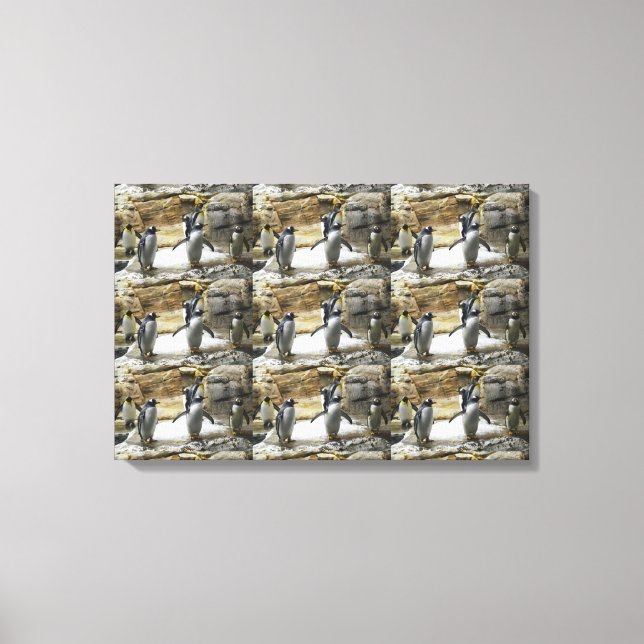 Lienzo Aves de Pingüino (Anverso)