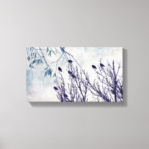 Lienzo Aves de una pluma se unen