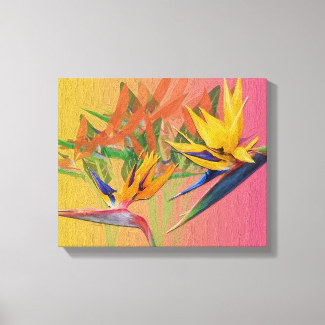 Lienzo Aves funkie de Florida del Paraíso (Anverso)