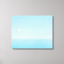 Lienzo Aves volando sobre el océano en Hawái