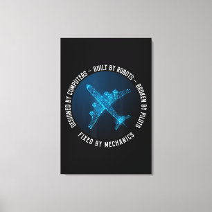 Lienzo Aviation Mechanic Aircraft Engineer Technician