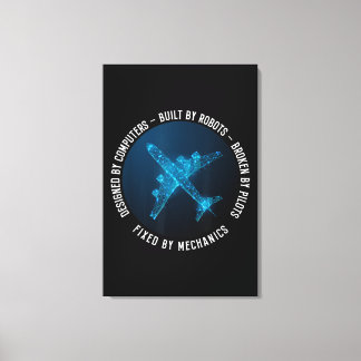 Lienzo Aviation Mechanic Aircraft Engineer Technician