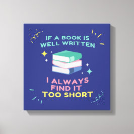 Lienzo Avid Reader I - Cita de Jane Austen