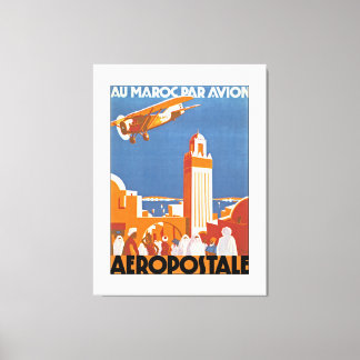 Lienzo Avión Au Maroc Par - XL