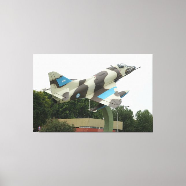 Lienzo Avión de combate argentino (Anverso)