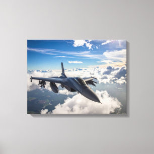 Lienzo Avión de combate del ejército
