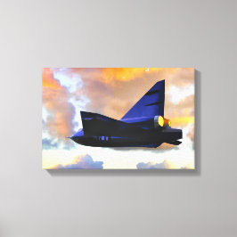 Lienzo AVIÓN DE GUERRA SOBRE Convair F2Y Sea Dart