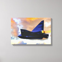 Lienzo AVIÓN DE GUERRA SOBRE Convair F2Y Sea Dart
