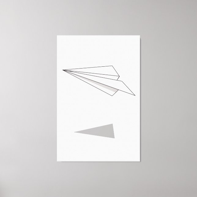 Lienzo Avión de papel (Anverso)