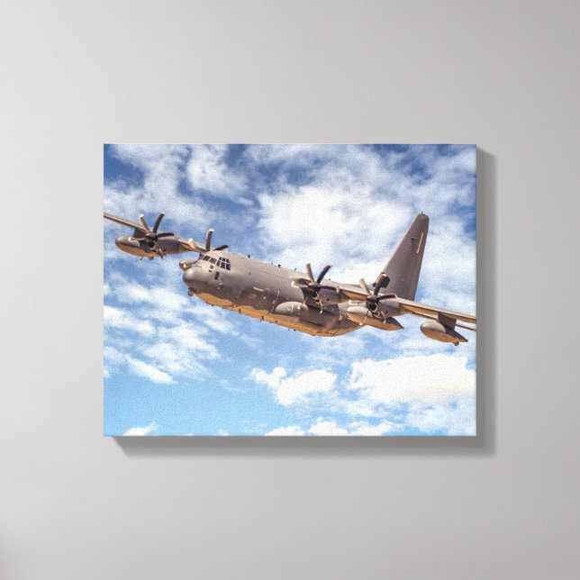 Lienzo Avión militar 7574-C-130 (Anverso)