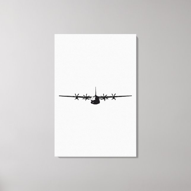 Lienzo Avión militar C-130 de Hércules (Anverso)