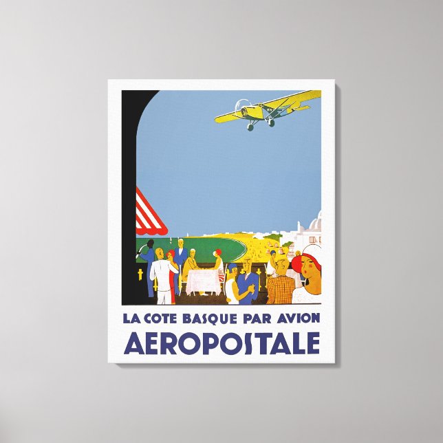 Lienzo Avión vasco de La Cote (Anverso)