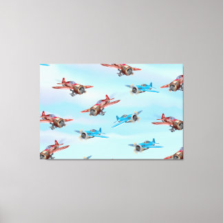Lienzo Aviones de Juguete