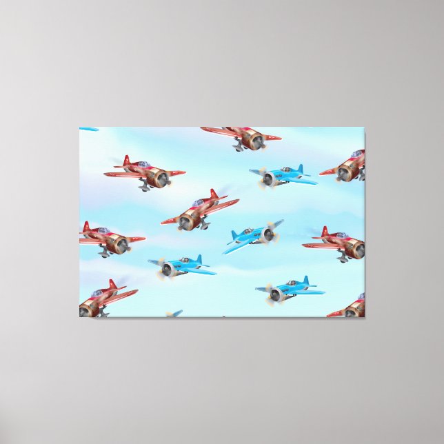 Lienzo Aviones de Juguete (Anverso)