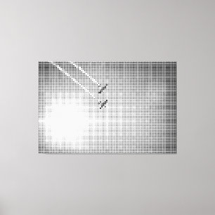 Lienzo Aviones técnicos de efecto de semitono negro en el