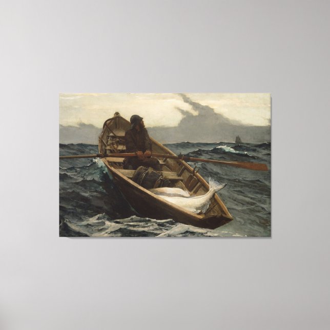 Lienzo Aviso de niebla (Anverso)