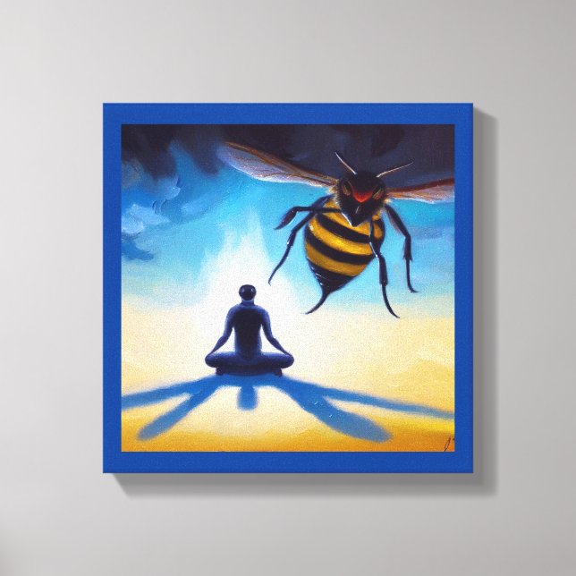 Lienzo Avispa Animal Espiritual 3 (Anverso)