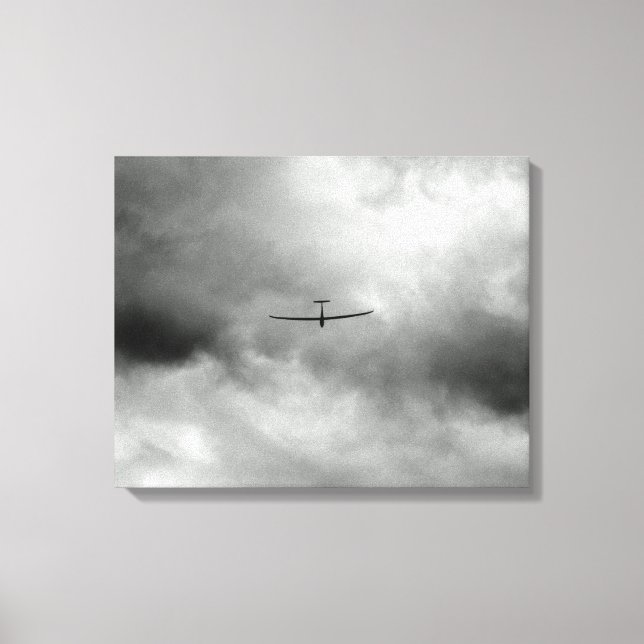 Lienzo Avispado volando en el cielo gris (Anverso)