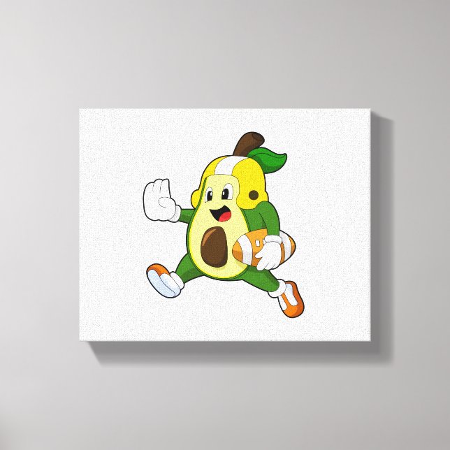 Lienzo Avocado at Football Sports (Anverso)