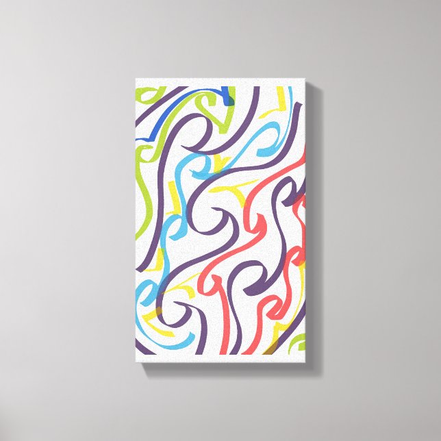 Lienzo Awesome Maori style ribbon art (Anverso)