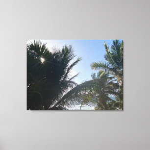 Lienzo AWorld2Celebrate: Palmas de sol