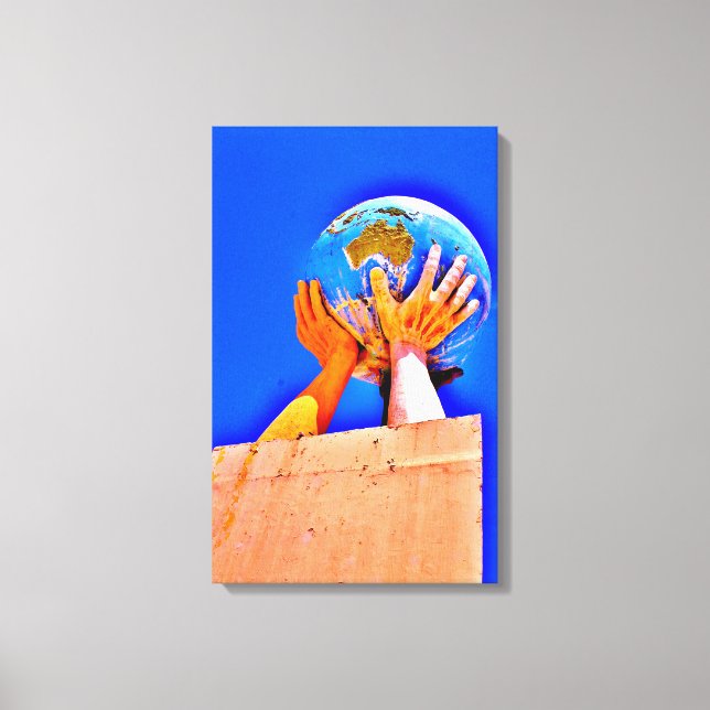 Lienzo Ayudar a las manos (Anverso)