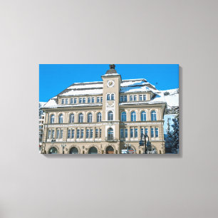 Lienzo Ayuntamiento en St Moritz, Suiza