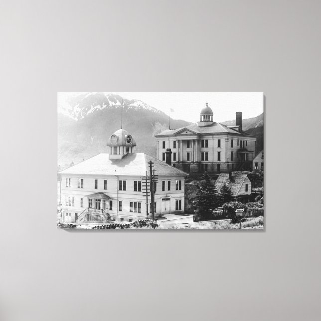 Lienzo Ayuntamiento y tribunal de Juneau (Anverso)