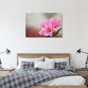Lienzo Azalea Rosa Texturizada
