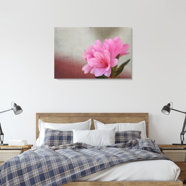 Lienzo Azalea Rosa Texturizada (Insitu(Dormitorio))